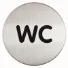 DURABLE PICTO ''WC'' Ø 83 mm, 490723, Zilver Productafbeelding-voorbeeld 9