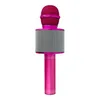 A pink karaoke microphone is shown against a white background. Produktbild-Vorschau