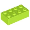 Lego® 2x4 Stein 3001 - 100 Stück Lime Produktbild-Vorschau 2
