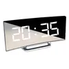 A digital alarm clock with a mirrored display showing the time. Produktbild-Vorschau
