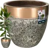 KOTARBAU® Blumenkübel Höhe 41 cm ⌀ 46 cm Blumentopf Gold Produktbild-Vorschau 1