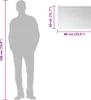 vidaXL Wandspiegel 60x40 cm Glas Produktbild-Vorschau 7