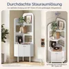 Yaheetech Eckregal mit Schrank 166,5 cm H, Bücherregal mit Produktbild-Vorschau 4
