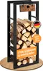 BLACK OAK Kaminholzregal JACK 100×40×25 cm – Metall Produktbild-Vorschau 1