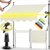 tillvex upínacia markíza 300 cm piesková so solárnou LED Náhľad obrázku produktu 1