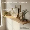 LAMO Equerre etagere metal noir 30 cm, 4 pièces - Support Voir les images du produit 3