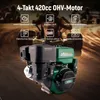 420cc 15PS/8KW Benzinmotor 4-Takt-OHV-Motor Horizontal Produktbild-Vorschau 7