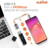 subtel Cavo OTG 15cm per smartphone compatibile con Anteprima dell’immagine prodotto 6