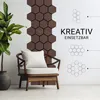 Homestyle4u Wandpaneel 4er Set Akustikpaneele Braun Walnuss Produktbild-Vorschau 16