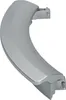 A silver-grey curved handle with mounting brackets. Produktbild-Vorschau