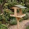 Freistehendes Vogelfutterhaus aus Holz mit Ständer, 116 x Produktbild-Vorschau 4