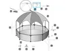 An exploded diagram showing the parts of a pool accessory. Produktbild-Vorschau