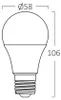 Braytron 10 X LED Leuchtmittel E27 9W Warmweiß 3000K 806lm Produktbild-Vorschau 5
