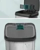 SONGMICS Odpadkový koš kuchyňský 68 litrů kovový pedálový Náhled obrázku produktu 5
