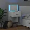 vidaXL Wand-Nachttisch mit LED-Leuchten Weiß Produktbild-Vorschau 5
