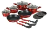Batterie de cuisine 15 pièces à revêtement marbré, Voir les images du produit 1