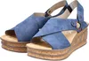 Rieker Damen Sandalen Plateau Keilabsatz 68184, Größe:40 Produktbild-Vorschau 26