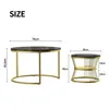 CDGlobal Couchtisch und 2er Set, Beistelltisch (Couchtisch Produktbild-Vorschau 4