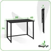 BEGRYF Klappbarer Schreibtisch aus MDF und Metall Schwarz Produktbild-Vorschau 3
