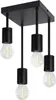 ZMH Deckenlampe 4 Flammig Vintage Schwarz E27 Küchenlampe Produktbild-Vorschau 9