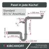 KIRCHHOFF ECO SAVE Raumspar Siphon Küchenspüle, Abfluss für Produktbild-Vorschau 9