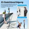 Auto Face Tracking Stativ – Selfie Stick mit 360° AI Produktbild-Vorschau 2