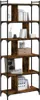 vidaXL Regál na knihy 6 políc Smoked Oak 76x32x192 cm Náhľad obrázku produktu 6