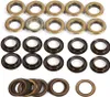 A collection of metal grommets in various colors. Náhľad obrázku produktu