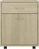 vidaXL Szafka na kółkach dąb sonoma 45x38x54 cm materiał Podgląd zdjęcia produktu 3