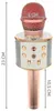 WSTER WS-858 Karaoke bluetooth mikrofon růžová Náhled obrázku produktu 2