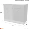 Flex Well Eckunterschrank Nano BxTxH 110 x 60 x 85 cm buche Produktbild-Vorschau 6