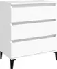 vidaXL Kredens biały 60x35x70 cm Materiał drewnopochodny Podgląd zdjęcia produktu 2