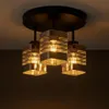 KAR-LIGHTING Deckenleuchte 3-flammig Schwarz/Silber aus Produktbild-Vorschau 4