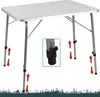 CASARIA® Table de camping en aluminium pliante réglable en Voir les images du produit 3