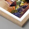 Gerahmtes Poster - Rahmen in heller Eiche - Wein Weinberg Produktbild-Vorschau 2