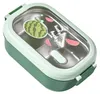Bento-Lunchbox, tragbar, sicher, auslaufsicher, unterteilt, Produktbild-Vorschau 2