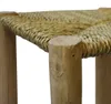 Scandi Stil Holzhocker Hocker Fußhocker mit geflochtenen Produktbild-Vorschau 5