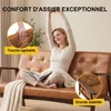 HomeMiYN Canapé 2 Places Scandinave en Simili Cuir, Voir les images du produit 5