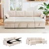 Merax Ecksofa, U-Form Sofa mit Schlaffunktion und Produktbild-Vorschau 11