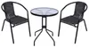 Balkon-Set ALESIA, Schwarz/Anthrazit, Tisch 70x60 cm, 2x Produktbild-Vorschau 1