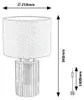 Rabalux 74046 Lampada da tavolo Glovy verde Vetroceramica Anteprima dell’immagine prodotto 4