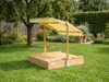 needs&wants® Holz Sandkasten mit Picknicktisch und Dach, Produktbild-Vorschau 6
