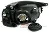 Rückansicht von Für Opel Corsa B 3/93-9/00 + Combo B 7/94- Scheinwerfer Schwarz LINKS RECHTS mit Fokus auf Befestigungselemente Produktbild-Vorschau