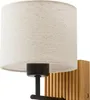 Lucande Wandlampe Lieske, beige, Textil, E27, LED-Leselicht Produktbild-Vorschau 6