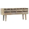Sideboard 140×30×60 cm Massivholz Mango Produktbild-Vorschau 1