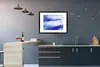 MuchoWow® Gerahmtes Poster Farbe - Design - Blau 80x60 cm - Produktbild-Vorschau 5