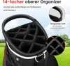 COSTWAY Golfbag, Golf Cart Bag mit 14 er Unterteilung, Produktbild-Vorschau 5