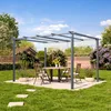 PRIMEYARD Pergola 3x4 m zadaszenie tarasu z szarym Podgląd zdjęcia produktu 3