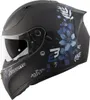 Bogotto H128 Fiori Helm, schwarz/blau, M Produktbild-Vorschau 3