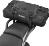 A black motorcycle tail bag is mounted on the rear seat of a motorcycle. Náhľad obrázku produktu